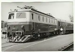 E 499.0093 auf der Brünner Messe (1989)
