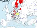 Länder, die die Reformation früh eingeführt hatten, bis 1530