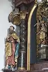 Apostel Petrus am nördlichen Seitenaltar