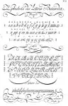 Lettre Bâtarde von Charles Paillasson aus der l’Encyclopédie