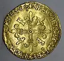 Ecu d’or au soleil, Franz I., Revers