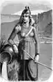 Die Riesin Skadi galt als Mutter Sämings.
