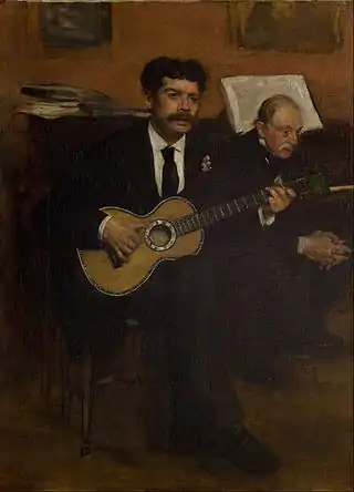 Edgar Degas: Lorenzo Pagans und Auguste de Gas, um 1870–1871
