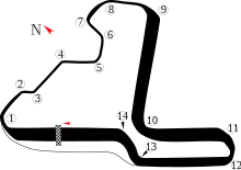 Die erste Streckenvariante des Edmonton City Centre Airport (2005–2010)