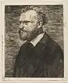 Edgar Degas:Édouard Manet, Radierung