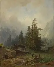 Eduard Schleich d. Ä.: Eine Alpe, um 1845