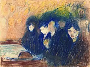 Am Sterbebett. Fieber (Edvard Munch)