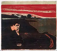 Abend. Melancholie I. (Holzschnitt, 1896)