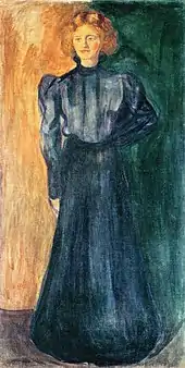 Tulla Larsen (1898/99), Öl auf Leinwand, 119,5 × 61 cm, Munch-Museum Oslo