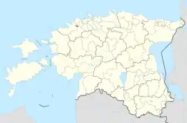 Karte von Estland, Position von Keila hervorgehoben