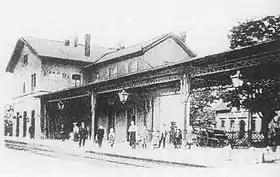 Bahnhof Einöd Anfang des 20. Jahrhunderts