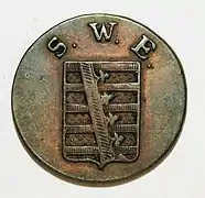 1½ Pfennig von 1830, Wappenseite