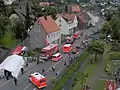 Verschiedene Einsatzfahrzeuge der Feuerwehr und des Rettungsdienstes