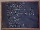 Einsteins Vorlesungstafel