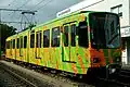 Künstlerisch gestaltete Straßenbahn Linie 17