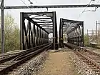 SBB-Brücken über die Birs (ersetzten Brücken, die beim Eisenbahnunfall 1891 von Gustave Eiffel erbauten Brücken, die einstürzten)