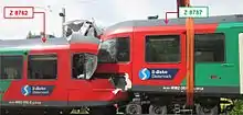 Die Fahrgasträume der GTW-Steuerwagen hielten der Frontal­kollision am 6. Mai 2015 bei den Steier­märkischen Landesbahnen stand.