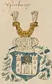 Wappen aus einem Wappenbuch um 1500