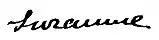 Suzanne Eisendieck’ Unterschrift