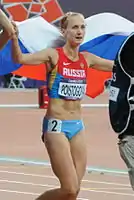 Die Olympiazweite von 2012 Jekaterina Poistogowa kam hier auf den vierten Platz