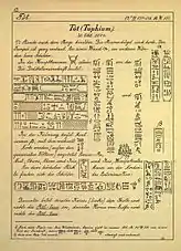Richard Lepsius: Tôt (Tuphium). In: Denkmäler aus Aegypten und Aethiopien. Band IV.