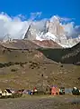 El Chaltén mit Fitz Roy im Hintergrund