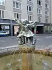 Spielende Kinder, Brunnen Leipzig