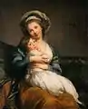 Selbstbildnis mit Tochter Julie, 1786