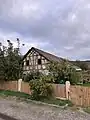 Elisabethtal, heute Assureti, ehem. deutsches Bauernhaus (Nr. 31) in Fachwerkbauweise.