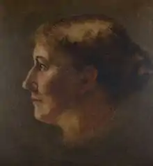 Elizabeth Rebecca Coffin, Small Head in Profile (Portrait von Mary Eliza Starbuck), um 1890, Nantucket Historical Association