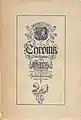 Titelvignette für Julius Kiennasts „Chronik des Marktes Gars in Nieder-Oesterreich.“ Gars 1920.