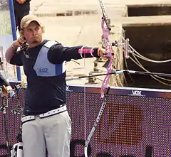 Brady Ellison während des FITA Word Cup 2010 in Poreč