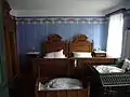 Elternschlafzimmer mit Neorenaissance-Mobiliar um 1900