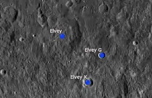 NASA, Elvey und seine beiden Nebenkrater