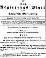 Emanzipationsgesetz vom 13. August 1864