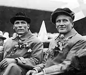 Taavi Tamminen, Silber 1920 (r.), links sein Finalgegner Eemeli Väre