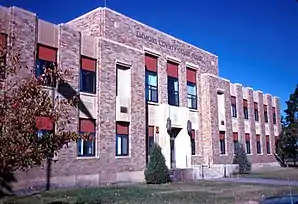 Emmons County Courthouse in Linton, gelistet im NRHP mit der Nr. 85002982
