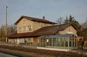 ehemaliges Empfangsgebäude Hersbruck links Pegnitz, in Privatbesitz