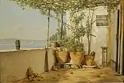 En loggia fra Procida, 1835
