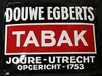 Historische Werbetafel für Tabak