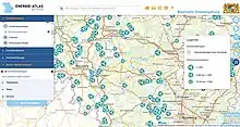 Kartenansicht Energie-Atlas Bayern