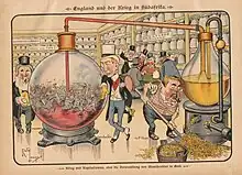 England und der Krieg in Südafrika, Karikatur in Der wahre Jacob, Nr. 349, 1899.