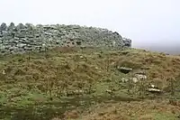 In der Bildmitte – rechts – der Zugang