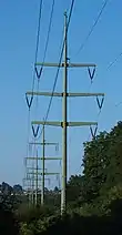 Stahlrohrmasten im Enztal bei Birkenfeld