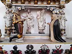 Detail des Epitaphs