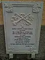 Epitaph an der Aussenwand der Kirche