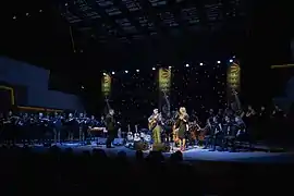 Keike Faltings und Dennis Werner auf dem Eröffnungskonzert der Folkbaltica 2015