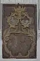Grabstein Adelheid Gräfin v. Seinsheim, geb. Gräfin v. Preysing († 1767), in Heilig Blut (Erding)