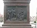 Relief: Luthers Eintritt ins Kloster (Nordseite)