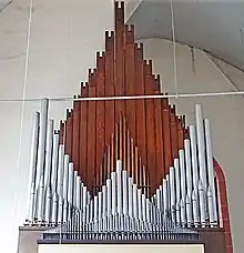 Nahansicht der Klais-typischen Prospektform in St. Laurentius Erfurt